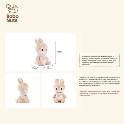Bobo Nuts Little Luna Rabbit Little Friends Series Plush Toy