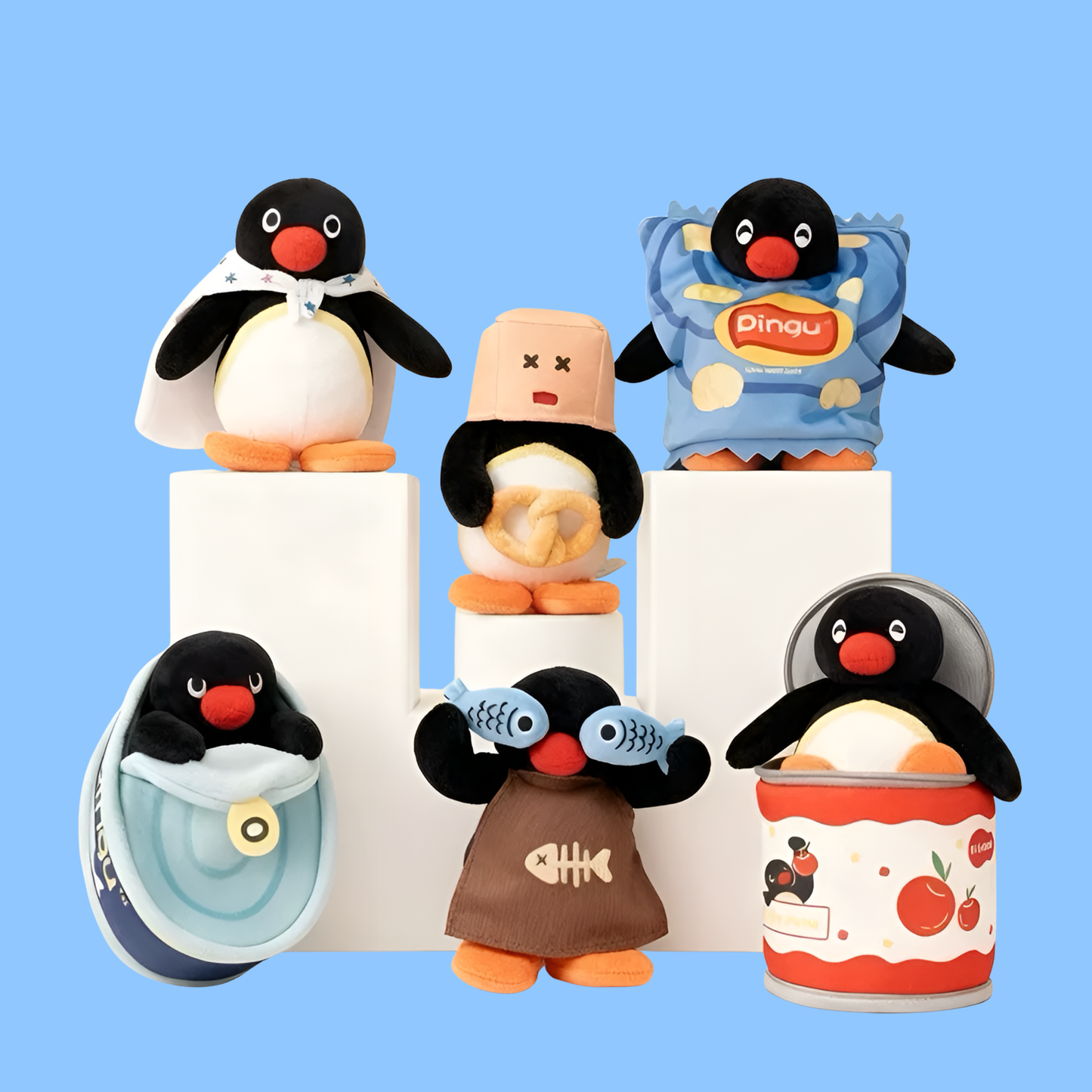 Pingu Hide and Seek Series Plush Pendant Blind Box
