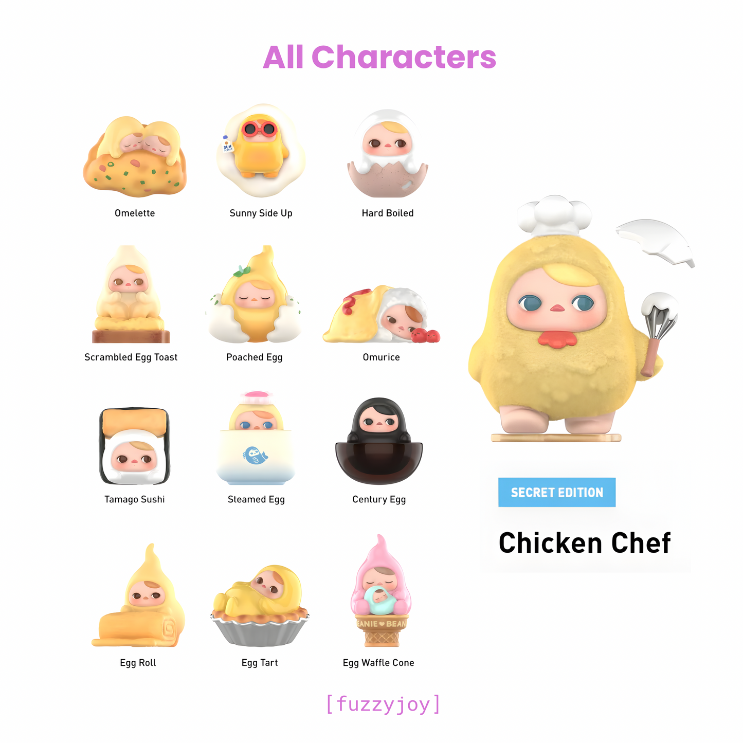 PUCKY Egg Beanie Series Figures