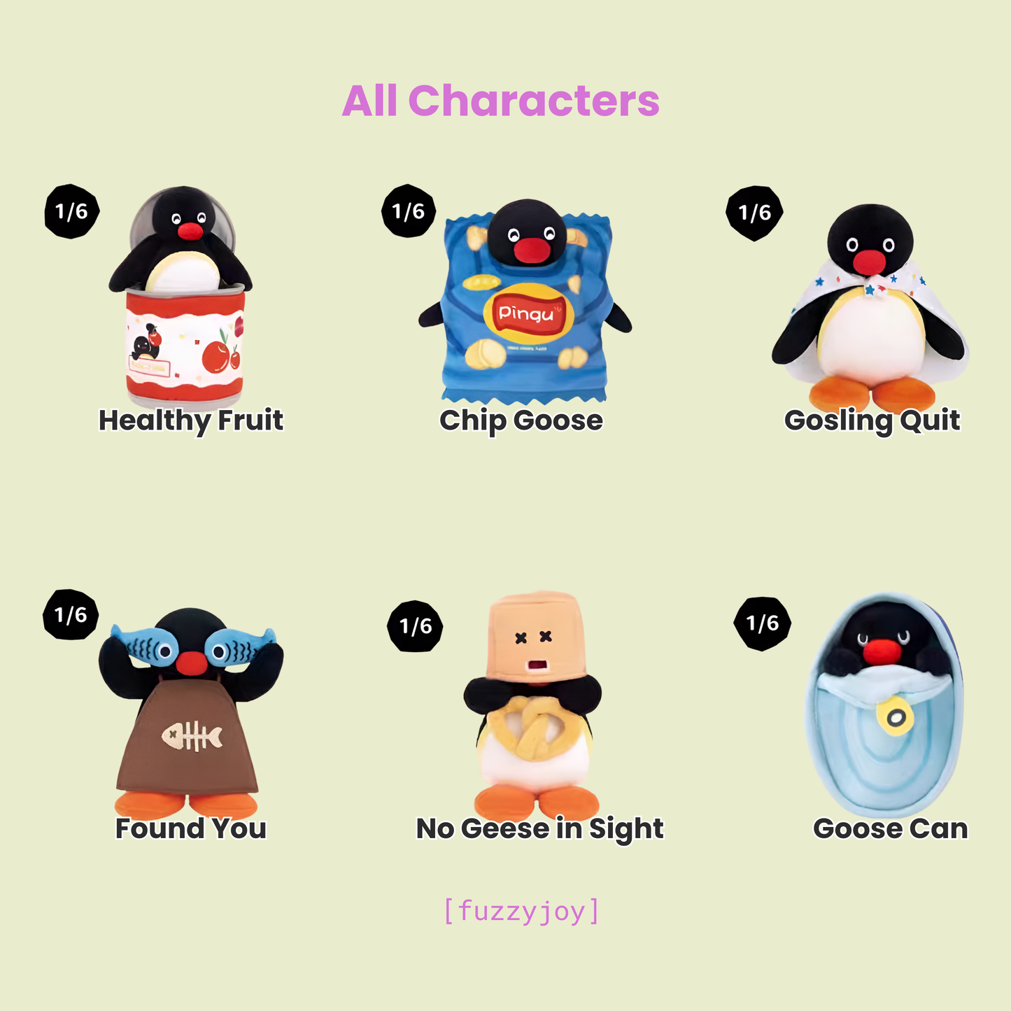 Pingu Hide and Seek Series Plush Pendant Blind Box