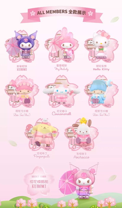 SANRIO CHARACTERS Blossom and Wasagi Blind Box