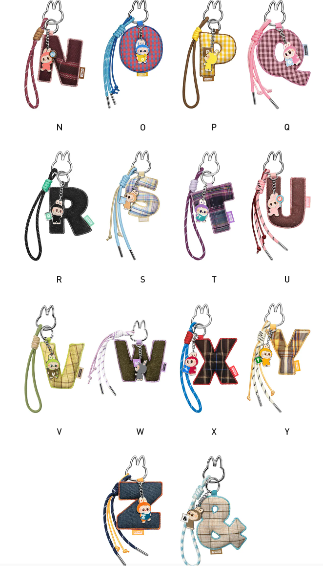 [PREORDER] THE MONSTERS Pin for Love Series- Letter Pendant Blind Box (N-Z)