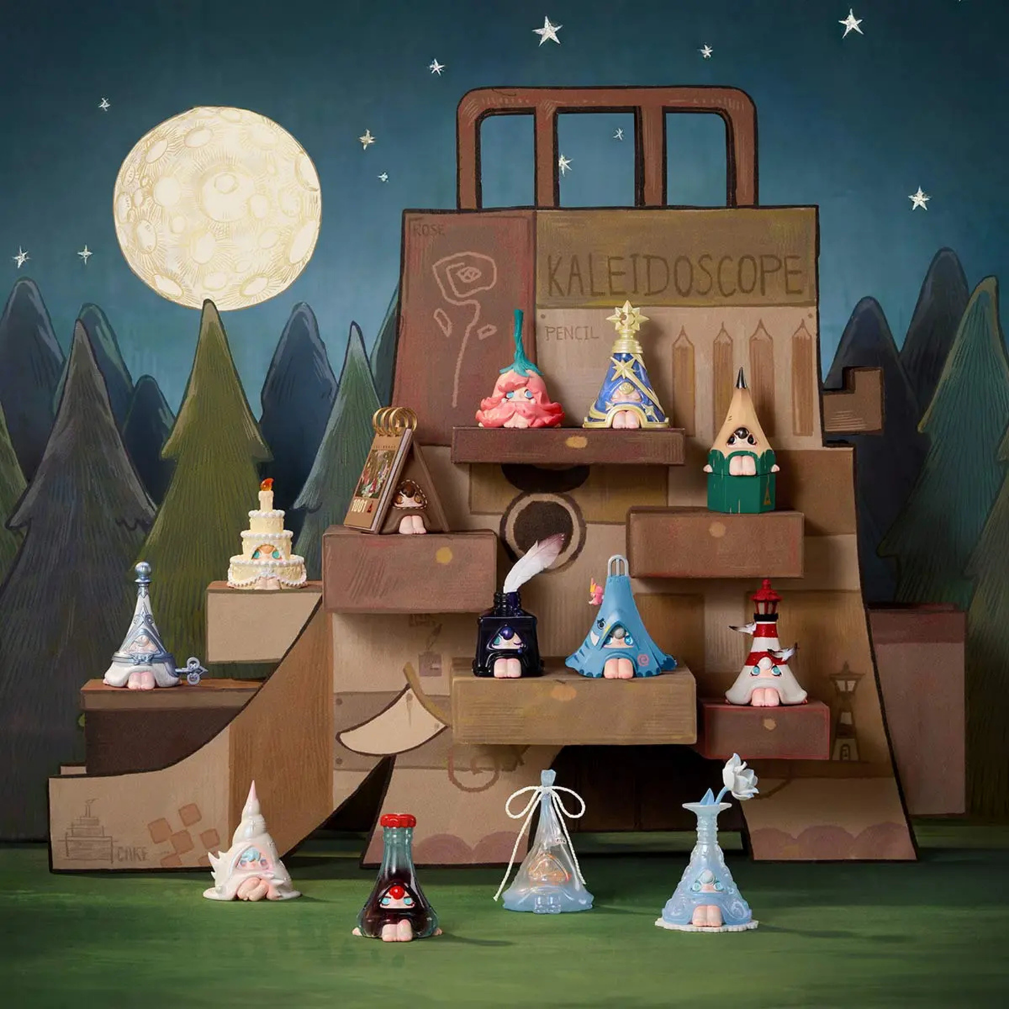 1001MOONS - Where’s the Elephant Slide Series Figures