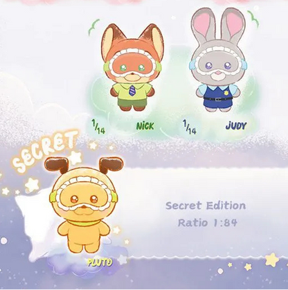 TOPTOY Disney Squinting Sleepwear Series Plush Pendant Blind Box