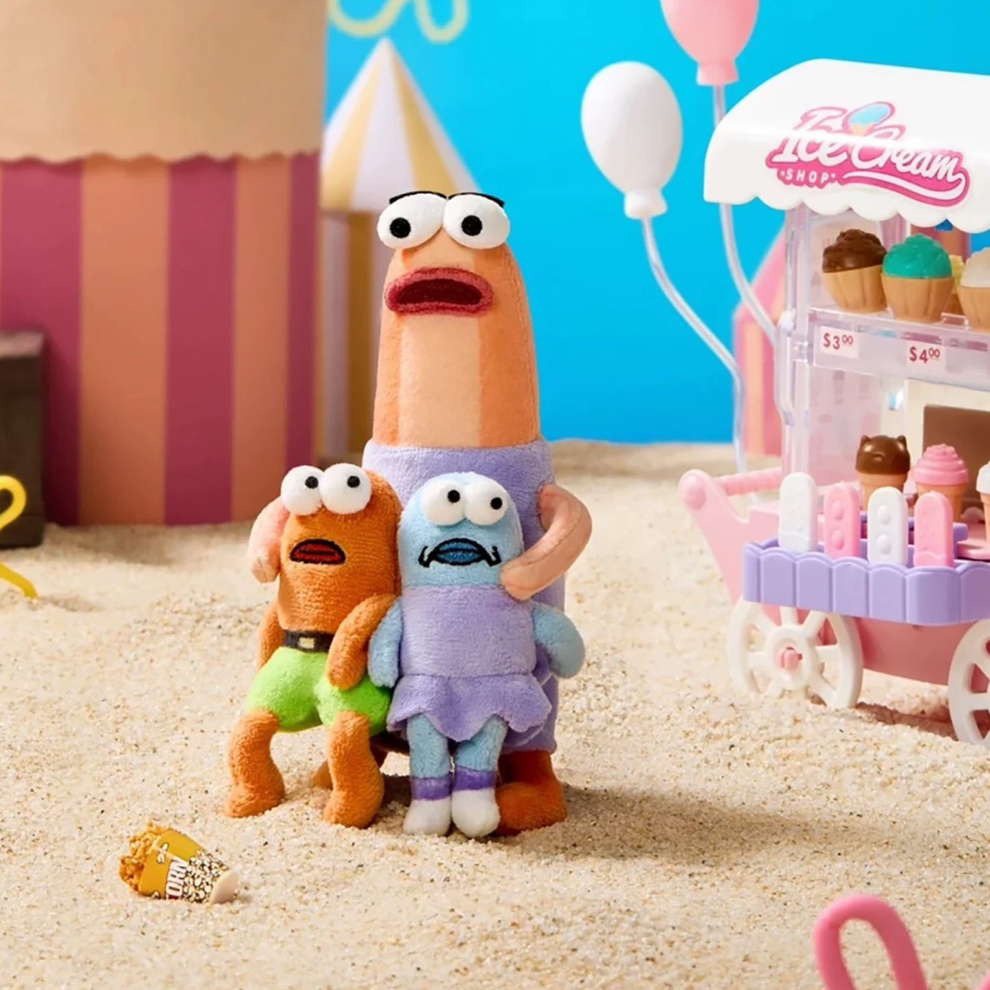 SpongeBob SquarePants Bikini Bottom Residents Series Pendant Plush Blind Box