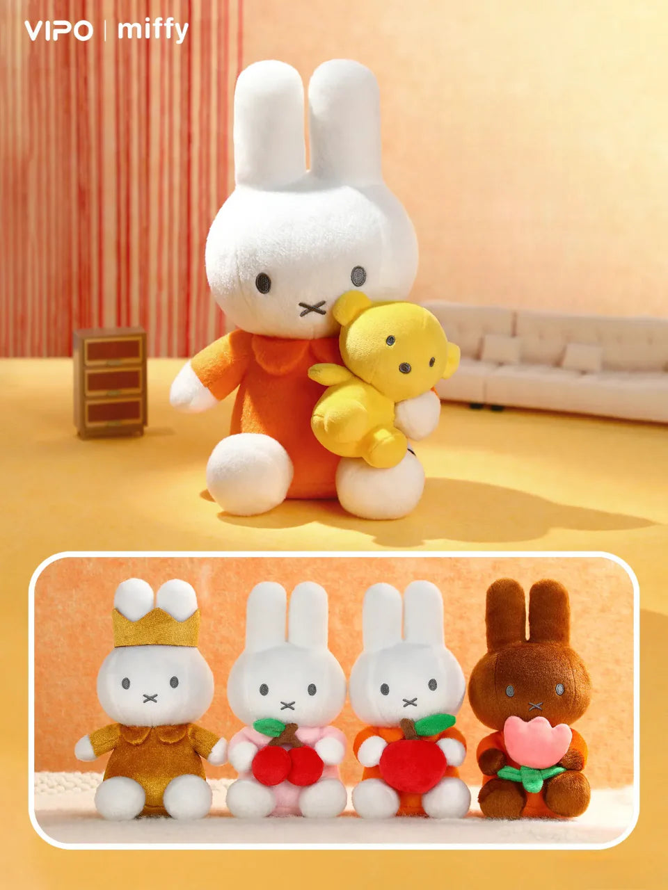 Miffy Hugging Series Plushie - Bear